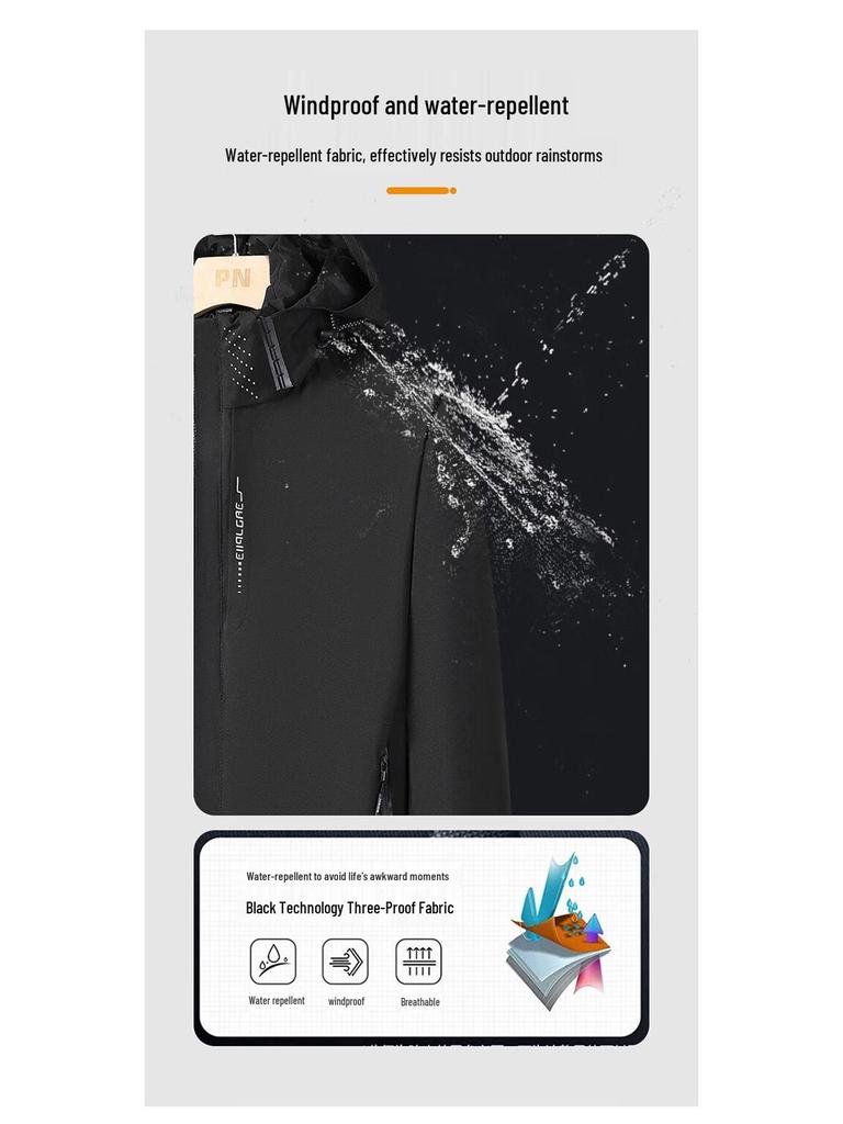 Jeanswest Men's Outdoor Hooded Winter Padded Jacket