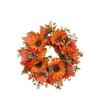 Thanksgiving Halloween Christmas Door Wreath Artificial Sunflower Wreath  Indoor Outdoor