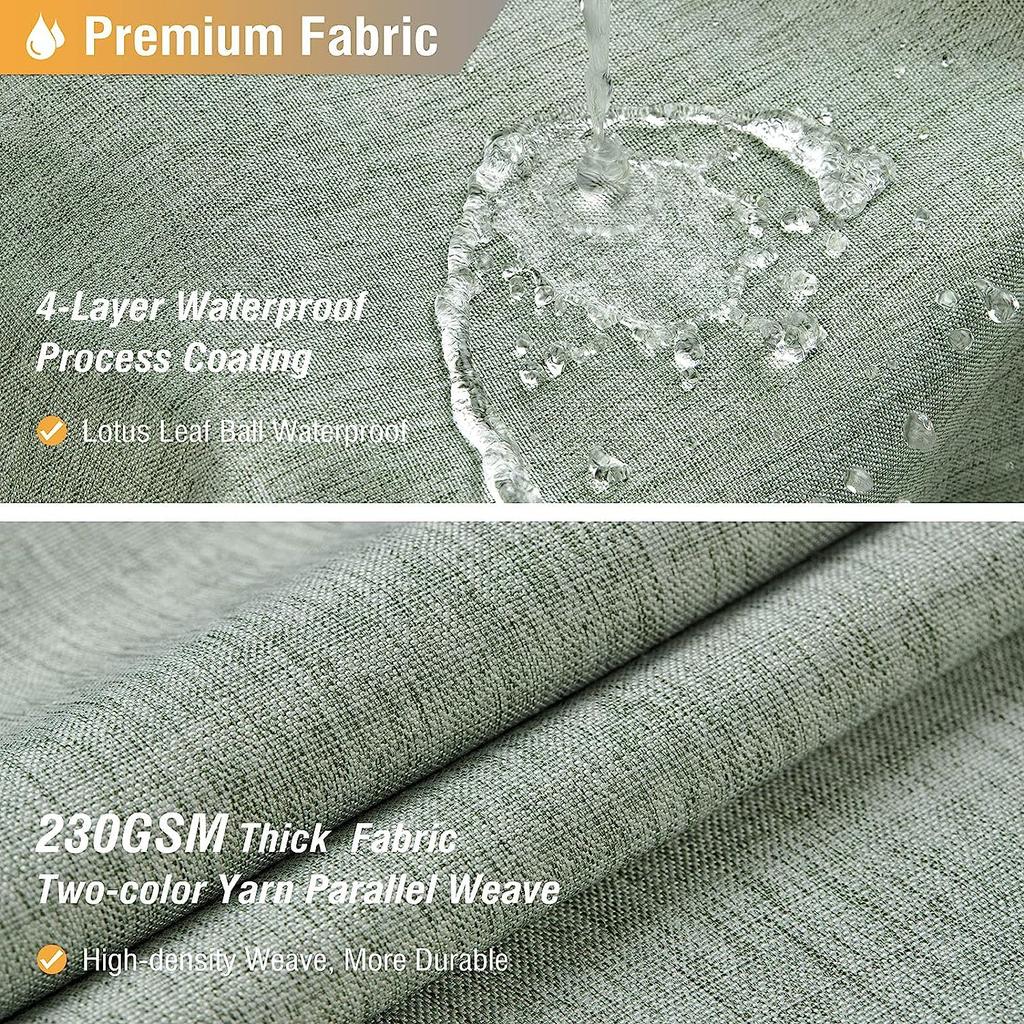 Роскошная льняная занавеска для душа с серебряными металлическими крючками, водонепроницаемая плотная тканевая занавеска для ванной, большая крышка для ванны