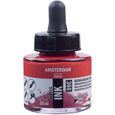 Флакон акриловых чернил Amsterdam 30 мл розовый хинакридон