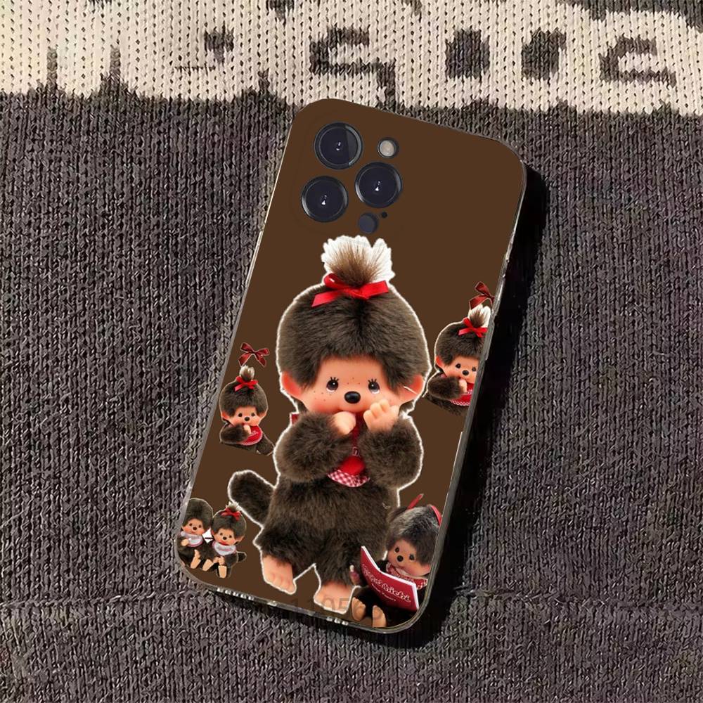 Cute Monchhichis Phone Case For iPhone17 16 15 14 13 12 11 Pro Xs Max Mini Plus Antislip Shockproof Hard