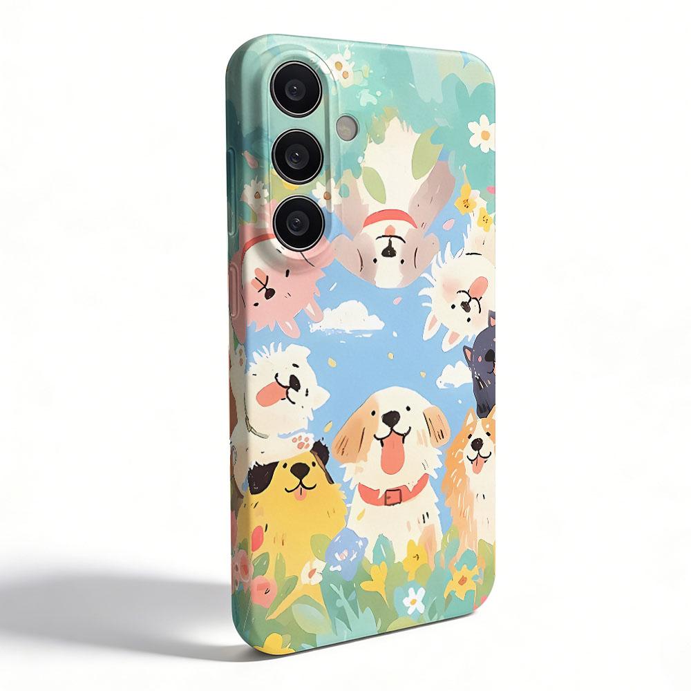 Cartoon Dog Pattern Glossy Film Hard PC Phone Case for Xiaomi Redmi Note 15 13 12S 12 11S 11 10 9 Pro Plus Max 4G 5G