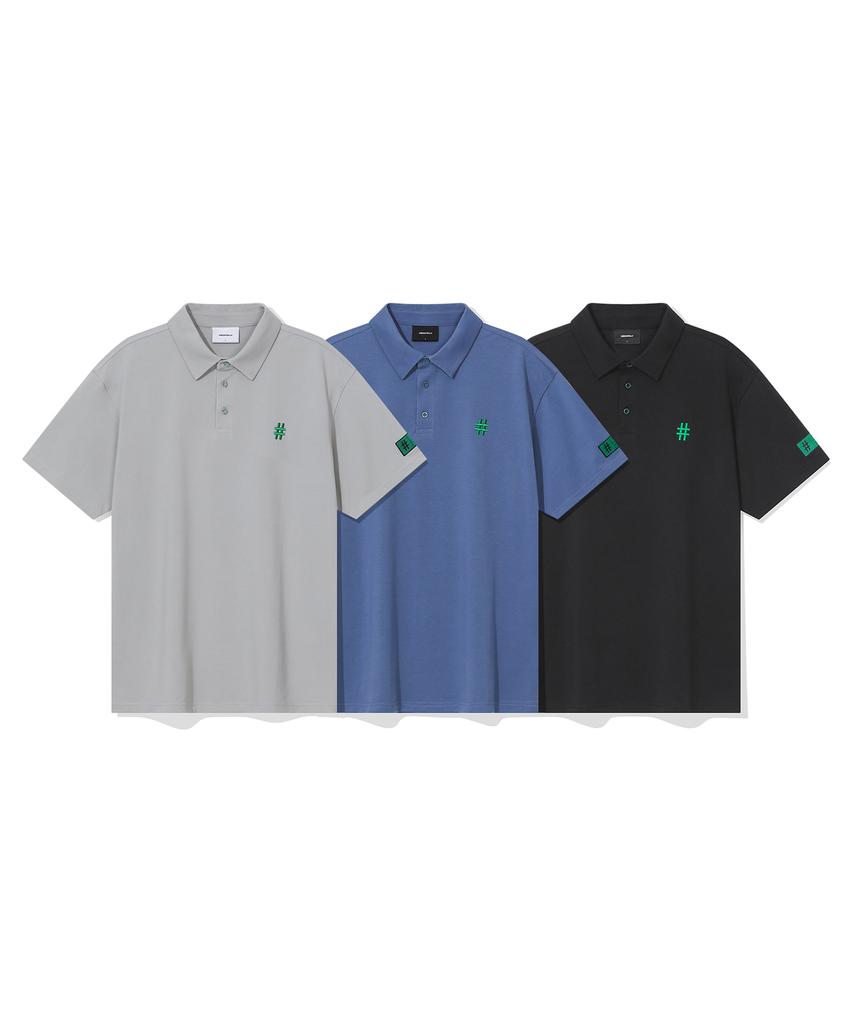 BEENTRILL Green Label Comfort Fit Pique Polo Shirt (Black)