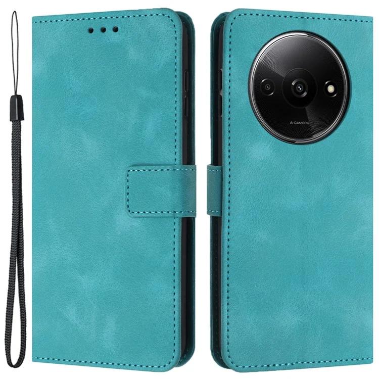 Для Xiaomi Redmi A3 / Poco C61 4G чехол однотонный чехол из искусственной кожи с магнитной застежкой и подставкой для телефона