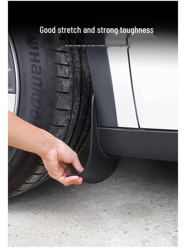 Tesla Model 3/Y Mudguards: No Drilling Needed, Protects Front & Rear Tires
