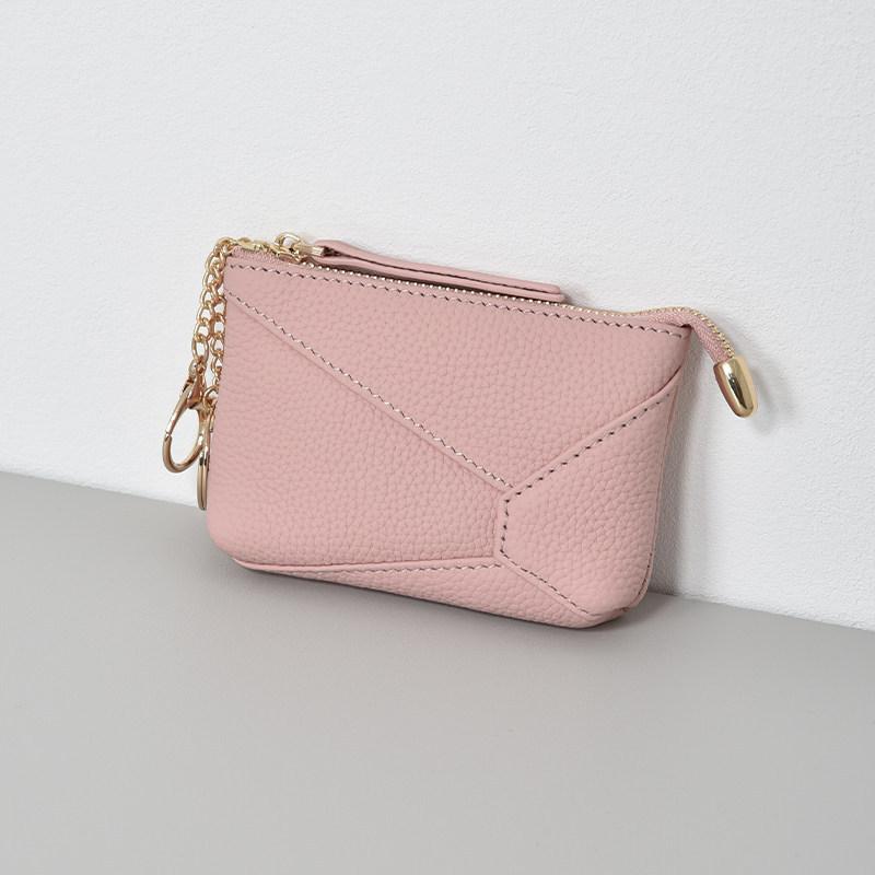 Простая сумка для смены geometric splicing card bag key lipstick earphone storage