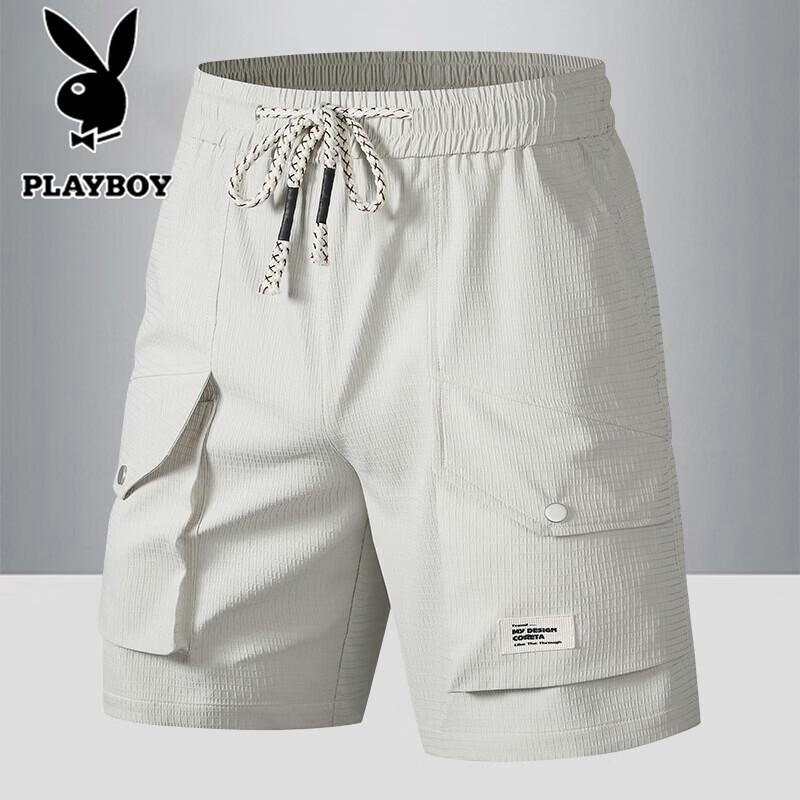 PLAYBOY Мужские летние дышащие шорты-карго