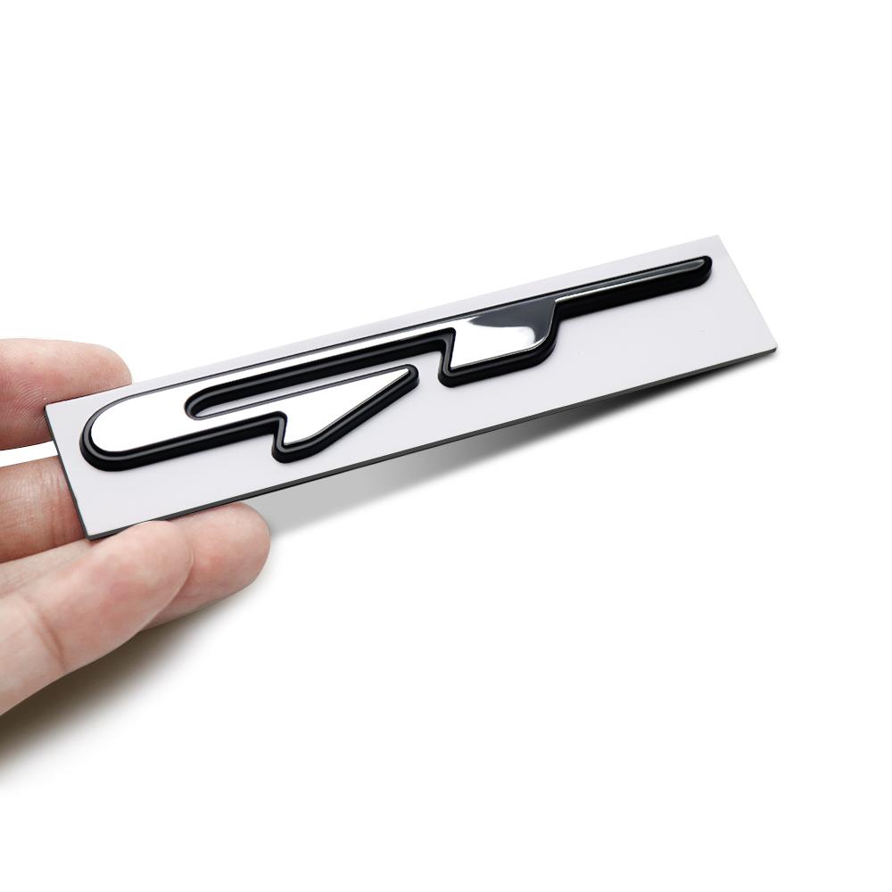 AABJC1 3D Car GT line Design Fender Rear Trunk body Emblem Badge sticker For Peugeot For Kia K9 Forte Ceed Cerato RIO K3 K5 Accessories