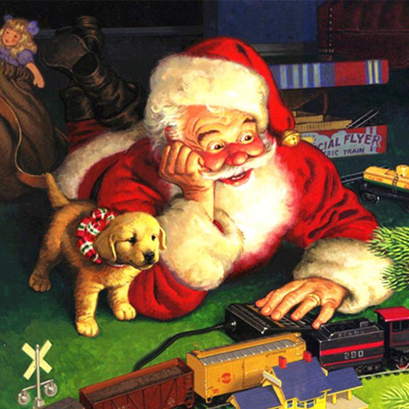 Санта-Клаус DIY 5D алмазная живопись полная круглая дрель стразы мозаика Рождественская Алмазная вышивка наборы крестиков настенное искусство