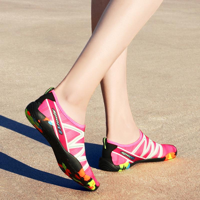 Мужская эластичная мягкая обувь Aqua Женские легкие быстросохнущие забродные кроссовки для прогулок по морю Обувь для серфинга Слипоны для плавания Размер 35-46
