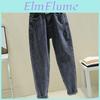 Casual Jeans High Waist Women Loose Harem Pants Ninth Denim Pants
