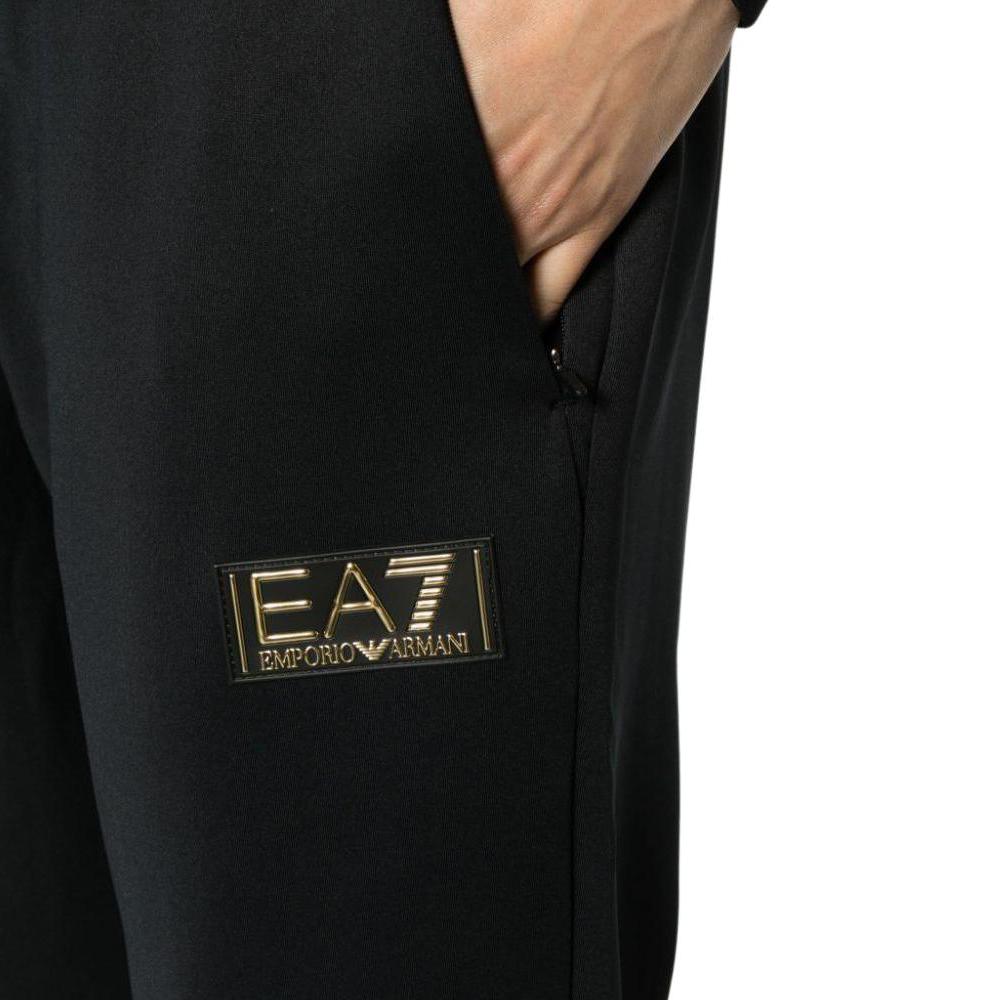 EMPORIO ARMANI EA7 Knitted Sweatpants Men's Obsidian Black 6RPP68-PJRZZ-1200