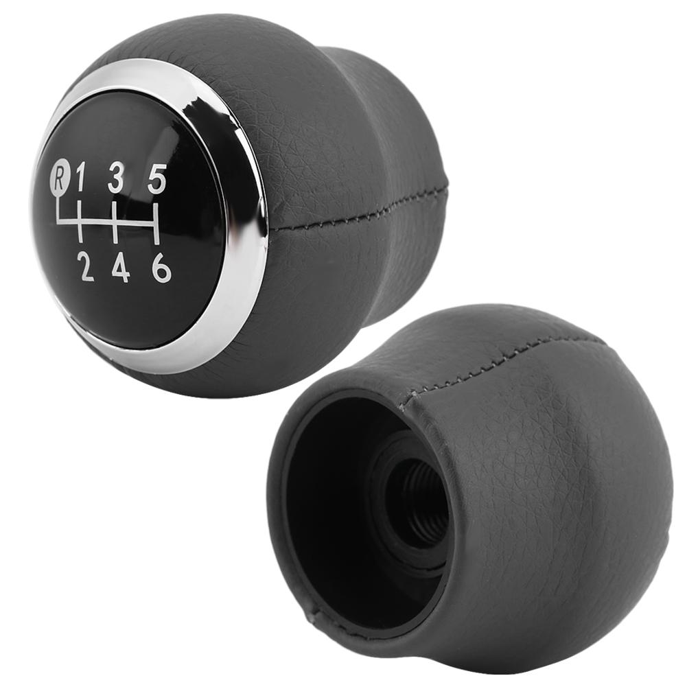 6-ступенчатая кожаная и хромированная ручка переключения передач для Toyota Verso Auris (2007-2013 гг.)