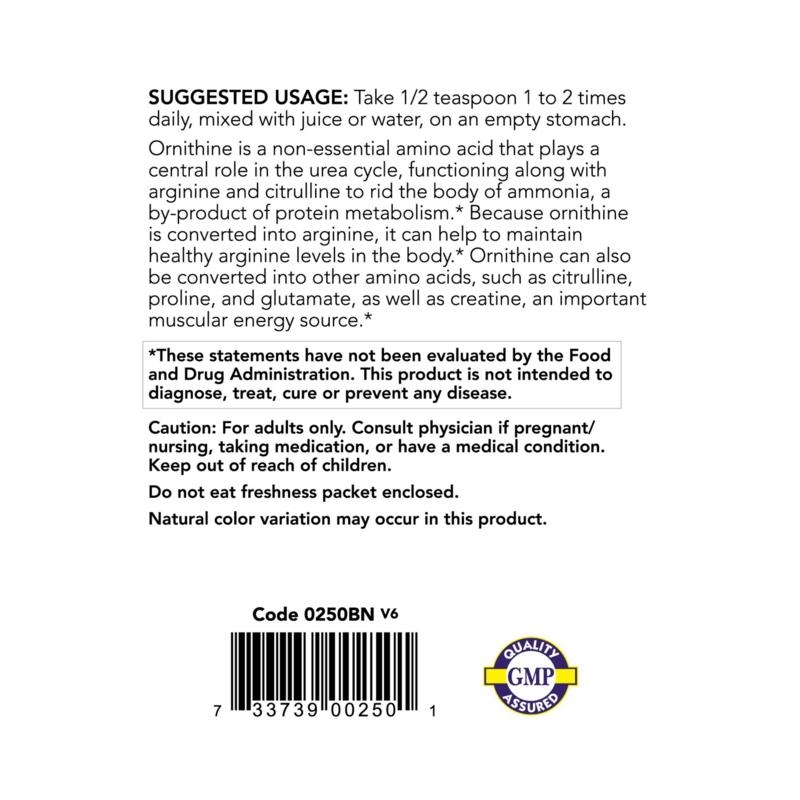 Now Foods L-Ornithine Pure Powder Vegan, 227g, 1 Unit