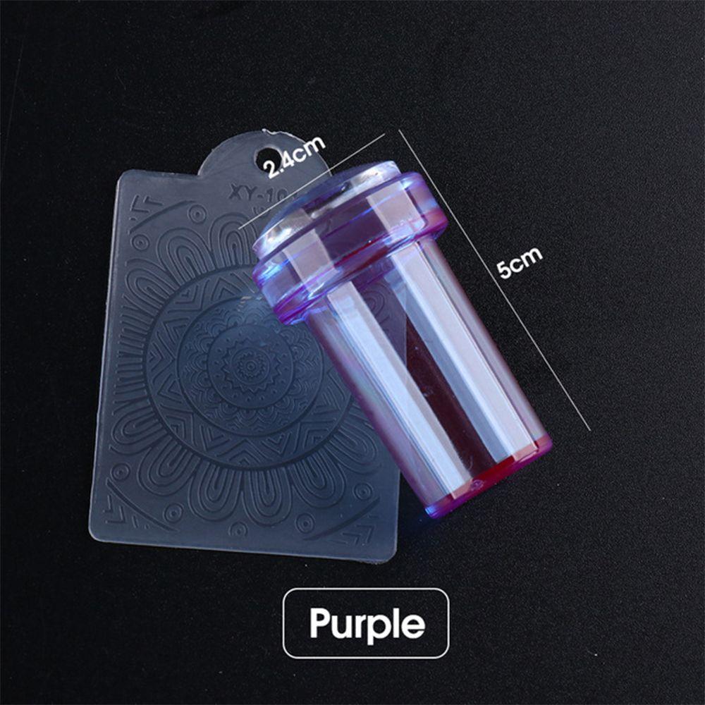 New Nail Design for French Tips Jelly Transparent Nail Stamper Scraper Set Silicone