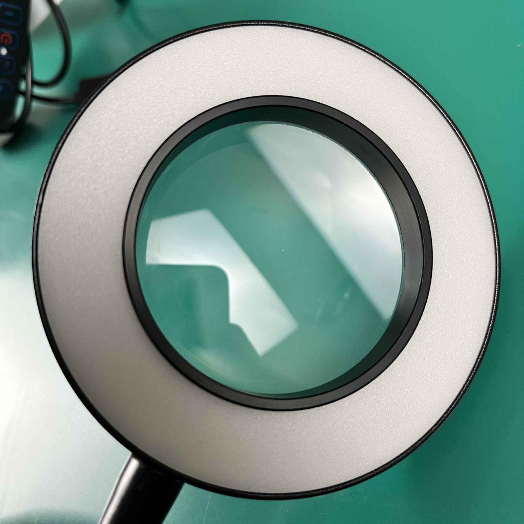 4-Inch Ring Beauty Magnifying Mirror with Clip Light for Makeup, Eyebrow Tattoo, and Fill Light.