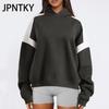 JPNTKY Women's Fashion Casual Solid Color Print Long Sleeve Hooded Hoodies & Sweatshirts