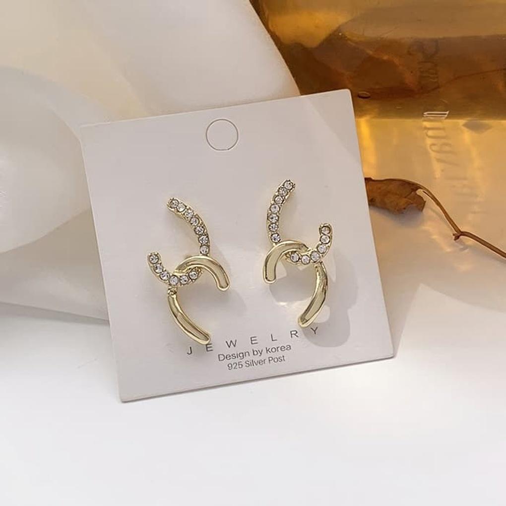 Серьги Серебряная Игла, Цепочка, Ежедневные С-образные, Полукубические