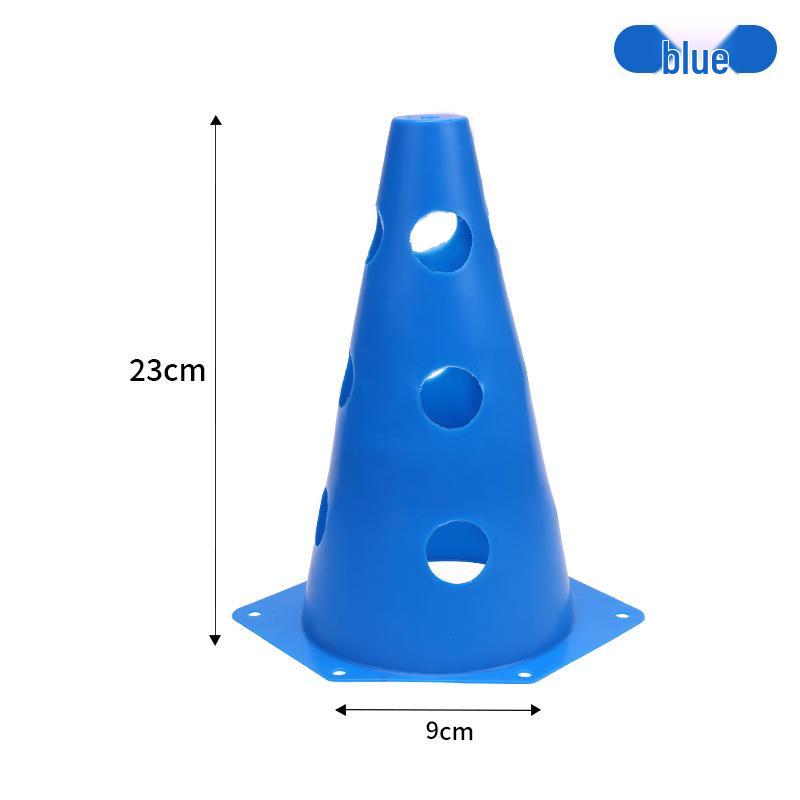 23cm Hexagonal Training Cones with Holes for Agility Drills