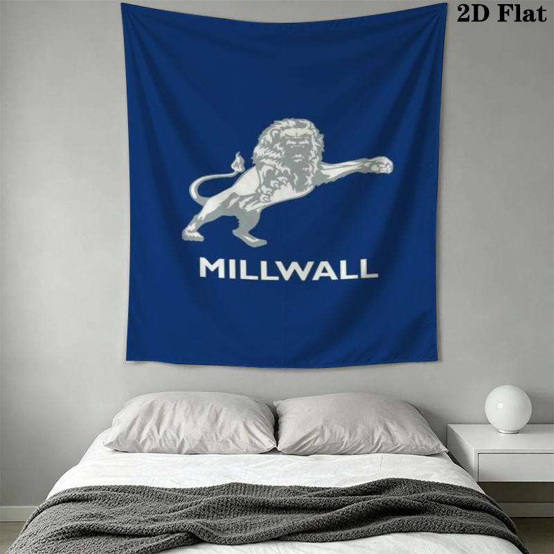 Millwall FC Wall Tapestry Aesthetic Wall Hanging Printed Fabric Blanket Decorative Tapestries for Bedroom Living Room Home Decor