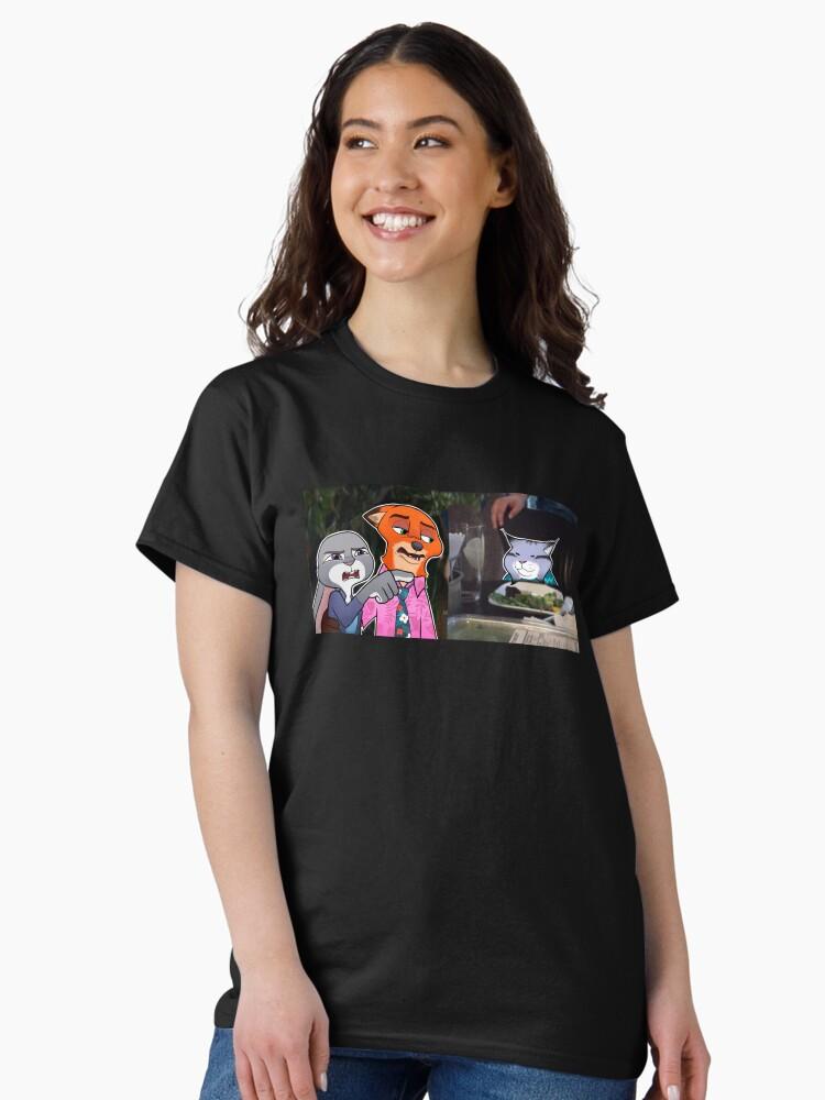 Zootopia Zootopia “Woman yelling at cat meme” Classic T-Shirt