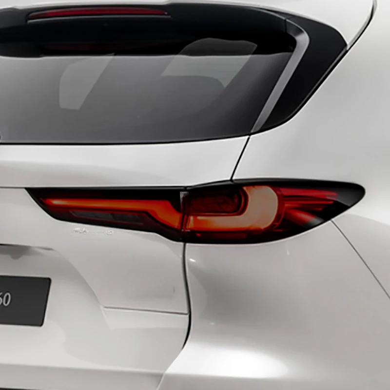 Для MAZDA CX-60 2024 Автомобильная защитная пленка для фар Передняя фара Винил Восстановление Прозрачный Черный ТПУ