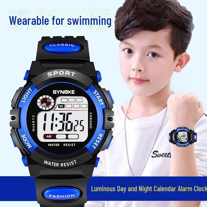 "Trendy Digital Watches for Boys: Perfect for Elementary & Junior High Students and Exam Use."