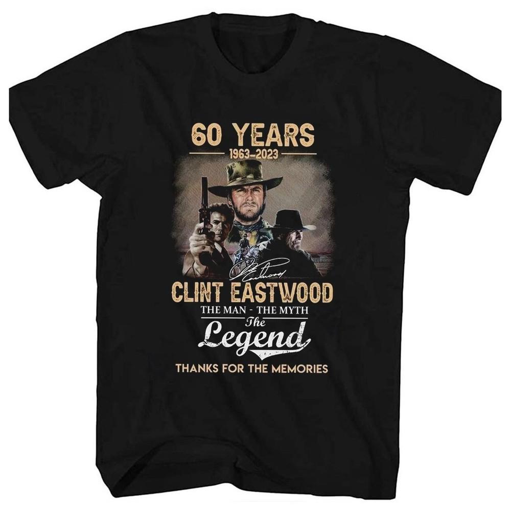 Новая футболка Clint Eastwood The Legend Подарок для фанатов Унисекс Все размеры DO166 Унисекс Футболка