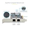 Сетевая карта PCI Express x2 2 порта Ethernet Jumbo Frame Совместимость с различными ОС ПК PCIe LAN карта Двойная плата расширения RJ45 NIC