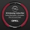 Car Carbon fiber Suede Leather Steering Wheel Cover For Opel OPCline ASTRA CORSA INSIGNIA MOKKA VECTRA GTC Tigra Accessories NE9