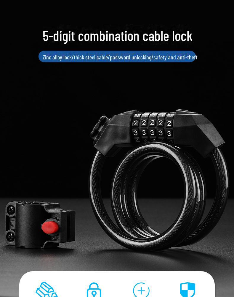 Велосипедный замок из сплава: Противоугонный парольный замок для электрических, горных и шоссейных велосипедов