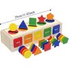 Geometric Cognition Wooden Shape Sorting Box Shape Sorting Educational Toys  Holiday Gifts