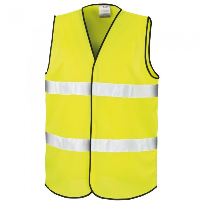Result Базовый унисекс жилет безопасности для водителей Hi-Vis (Упаковка из 2 шт.)