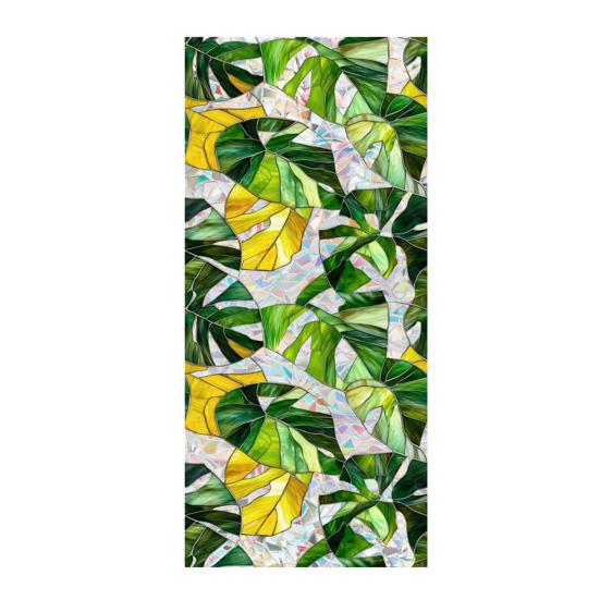 Пленка для окон с цветочным узором, устойчивая к ультрафиолетовому излучению, съемная радужные наклейки, антистатичные наклейки для гостиной, спальни, декора