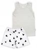 SET: SHORT WHITE MOUSE shorts + GRAY T-shirt 104 KLEKLE