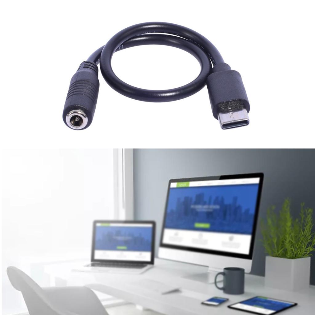 Кабель для зарядки USB Type C Male to 3.5x1.35mm Female для планшетов, телефонов и колонок