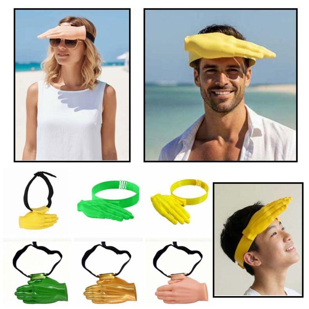 Hair Hoop Palm Sun Visor Headband PLA Sun Protection Quirky Hairband Funny Hand Sun Hat Children