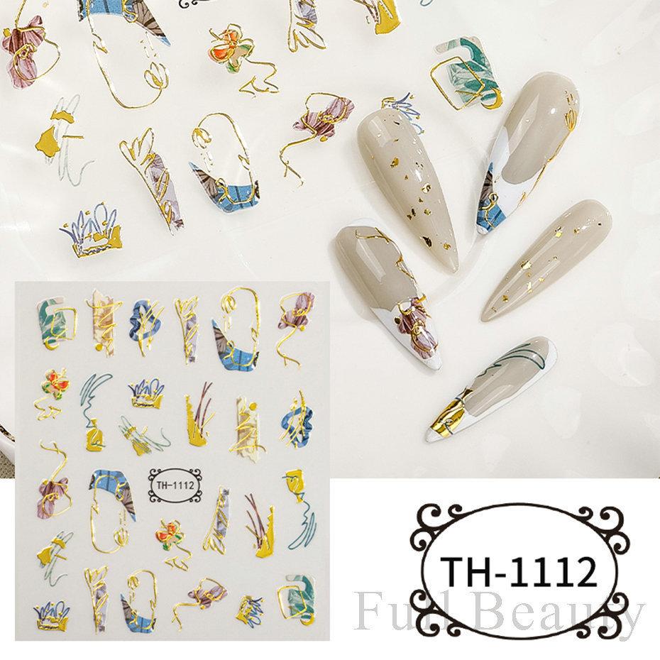 Nail Art Sticker, European And American Style Snake Year Cartoon Snake Pattern Small Spirit Snake Thin Tough Adhesive Nail Sticker