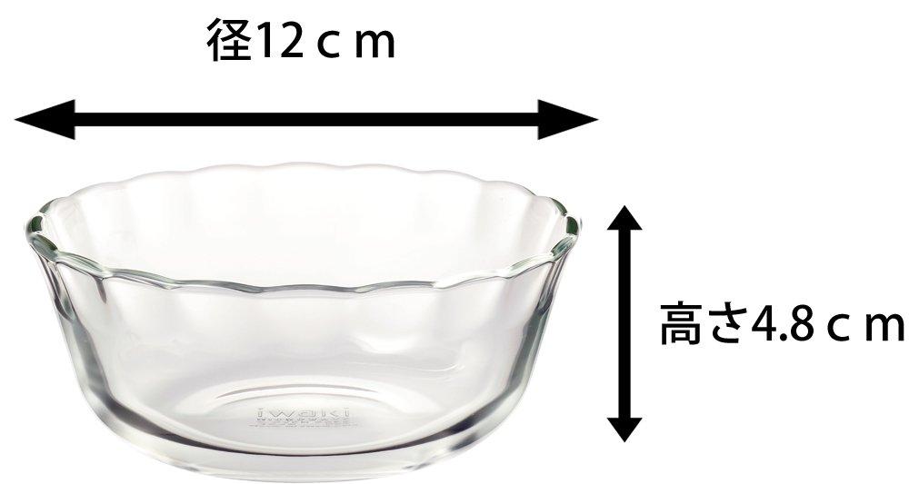 Миска из термостойкого стекла iwaki, маленькая, для заварного крема, 300 мл, набор из 6 шт. BC464