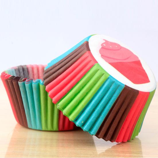 Simple DIY Cartoon Pattern Premium Microwave Safe Cupcake Liner Kitchen Tools Muffin Cup