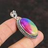 Rainbow Solar Quartz Druzy Pendant 925 Sterling Silver Pendant Genuine Gemstone Pendant Handmade Jewelry Latest Design Pendant Gifts For Mom