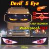 Remote Control Truck Windshield Devil Eye Colorful Lamp Animation Soft Screen LED Matrix Pixel Panel Foldable Lighting For Car