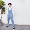 Men's Denim Overalls Large Size Strap Straight Pants Blue Jeans Men's Plus Size Work Clothes