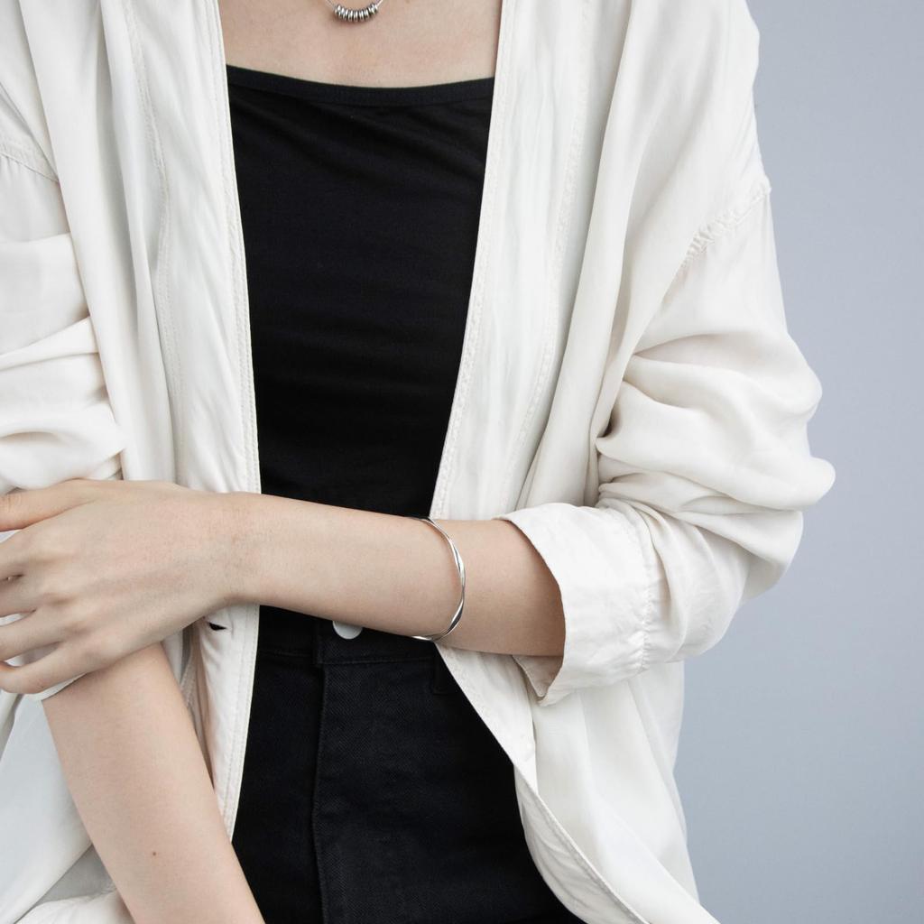 0264 Браслет Простой Витой Браслет Деликатный Женский Женский Взрослый Аксессуар Ювелирное Изделие Сплав Подарок Подарок на День Рождения Модный Модный Повседневный Милый