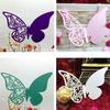 5 Pcs Place Name Card Heart Butterfly Flower Glass Wedding Card Party Birthday Festive Event Table Cake Decoration Supplies