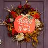 Pumpkin Pendant DIY Ability Thanksgiving Writable Paintable Exercise Hand-on Wood Craft Ornament Household Supplies