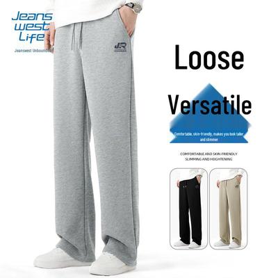 JEANSWEST LIFE Мужские повседневные брюки прямого кроя свободного покроя из трикотажа