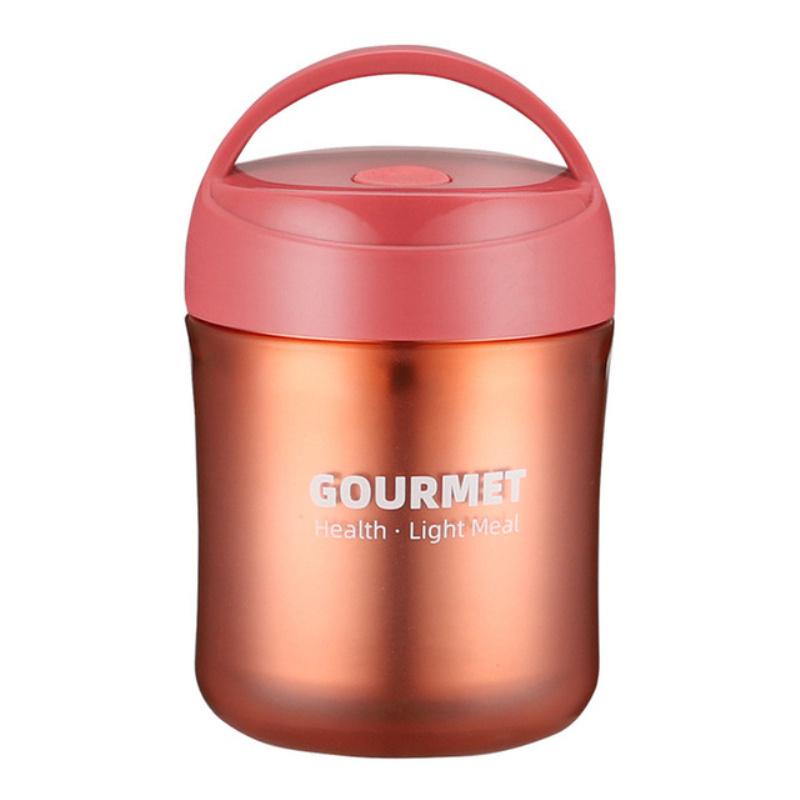 500 мл портативный термоизолированный контейнер для еды из нержавеющей стали, герметичный контейнер для завтрака, супа, термосы, термосы