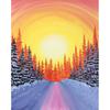 DIY Снежный живописный 5D алмазная живопись полный круглый дрель зимний пейзаж Алмазный домашний декор подарок набор для вышивки крестом мозаичная настенная живопись