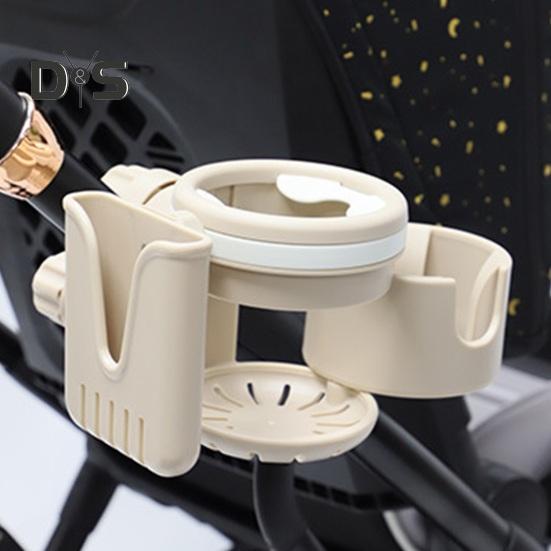 Выдвижной держатель для стакана для коляски с кронштейном для телефона 3 в 1, нескользящий, прочный, с поворотом на 360 градусов держатель для напитков для самоката, велосипеда, ходунков